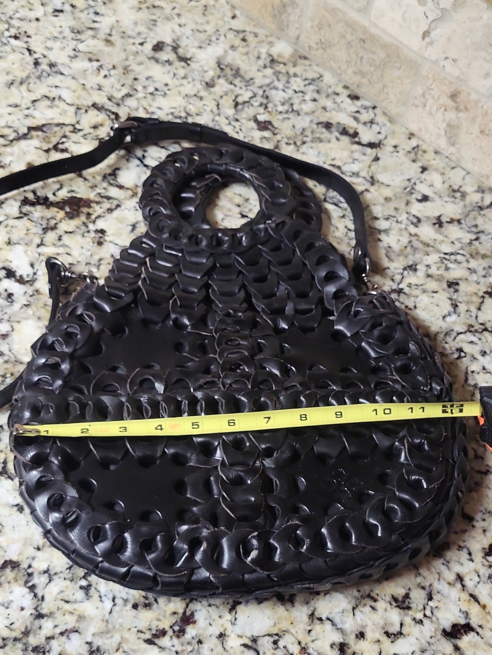 Patricia Nash Black Chainlink Ticci Crossbody - Picture 2 of 7